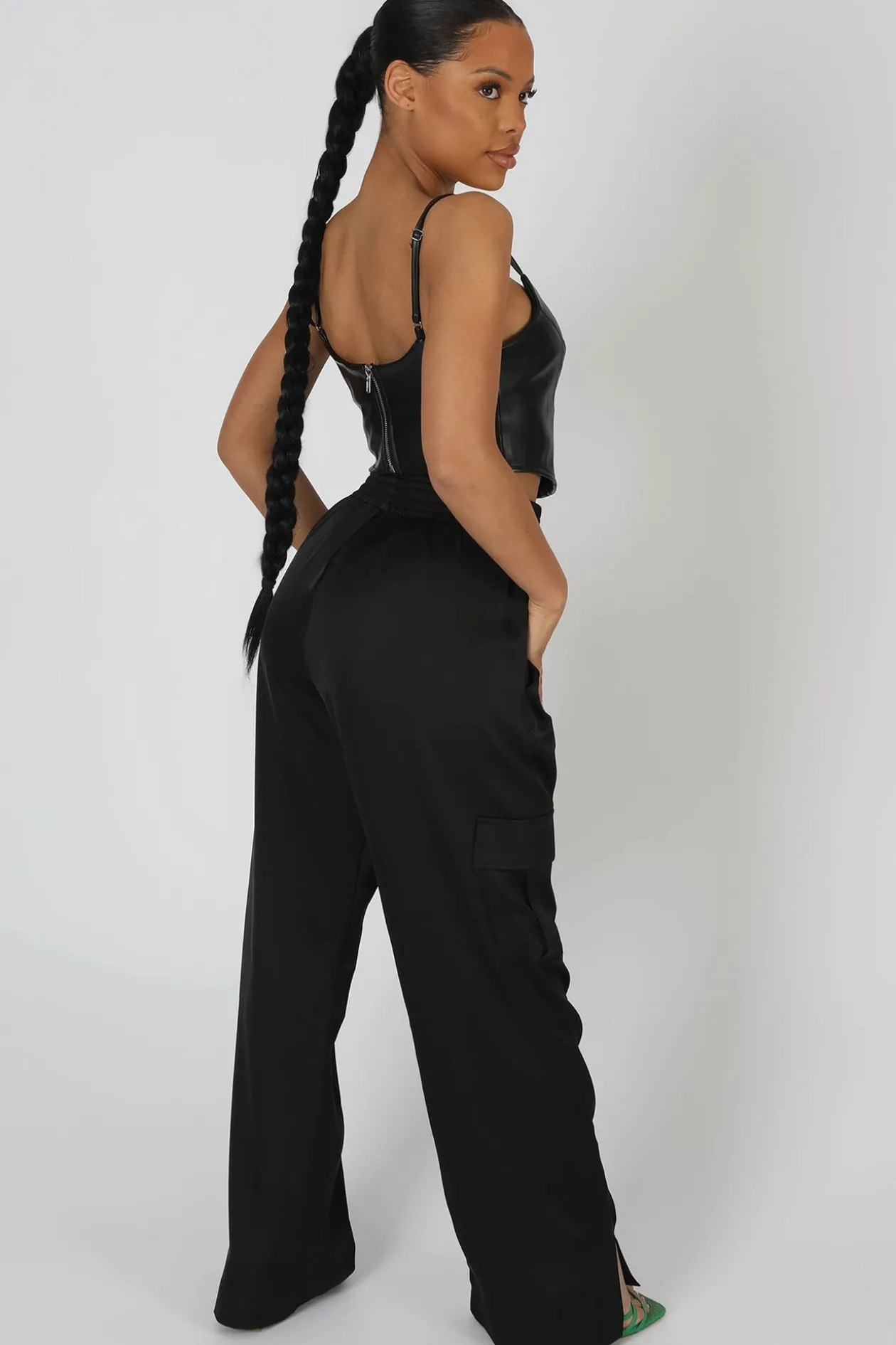 Public Desire Seam Pu Corset Top | Women Tops