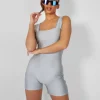 Public Desire Second Skin Square Neck Unitard | Women Jumpsuits & Playsuits