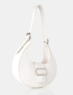 Public Desire Sicily Croc Pu Buckle Feature Hobo Shoulder Bag | Women Evening Bags