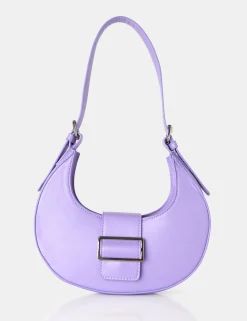 Public Desire Sicily Soft Pu Buckle Feature Hobo Shoulder Bag | Women Evening Bags