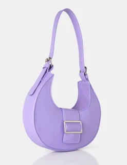 Public Desire Sicily Soft Pu Buckle Feature Hobo Shoulder Bag | Women Evening Bags