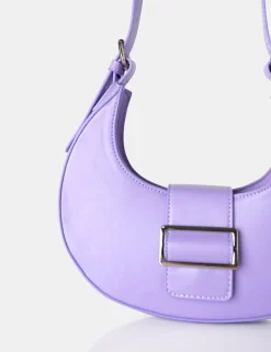 Public Desire Sicily Soft Pu Buckle Feature Hobo Shoulder Bag | Women Evening Bags