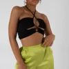 Public Desire Slinky Loop Ruching Crop Top | Women Tops