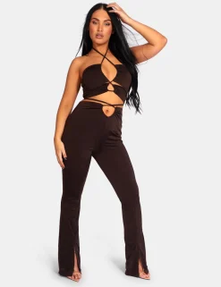 Public Desire Slinky Loop Ruching Crop Top | Women Tops