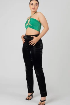 Public Desire Slinky Loop Ruching Crop Top | Women Tops