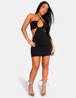 Public Desire Slinky Loop Ruching Sleeveless Mini Dress | Women Dresses