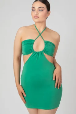 Public Desire Slinky Loop Ruching Sleeveless Mini Dress | Women Dresses