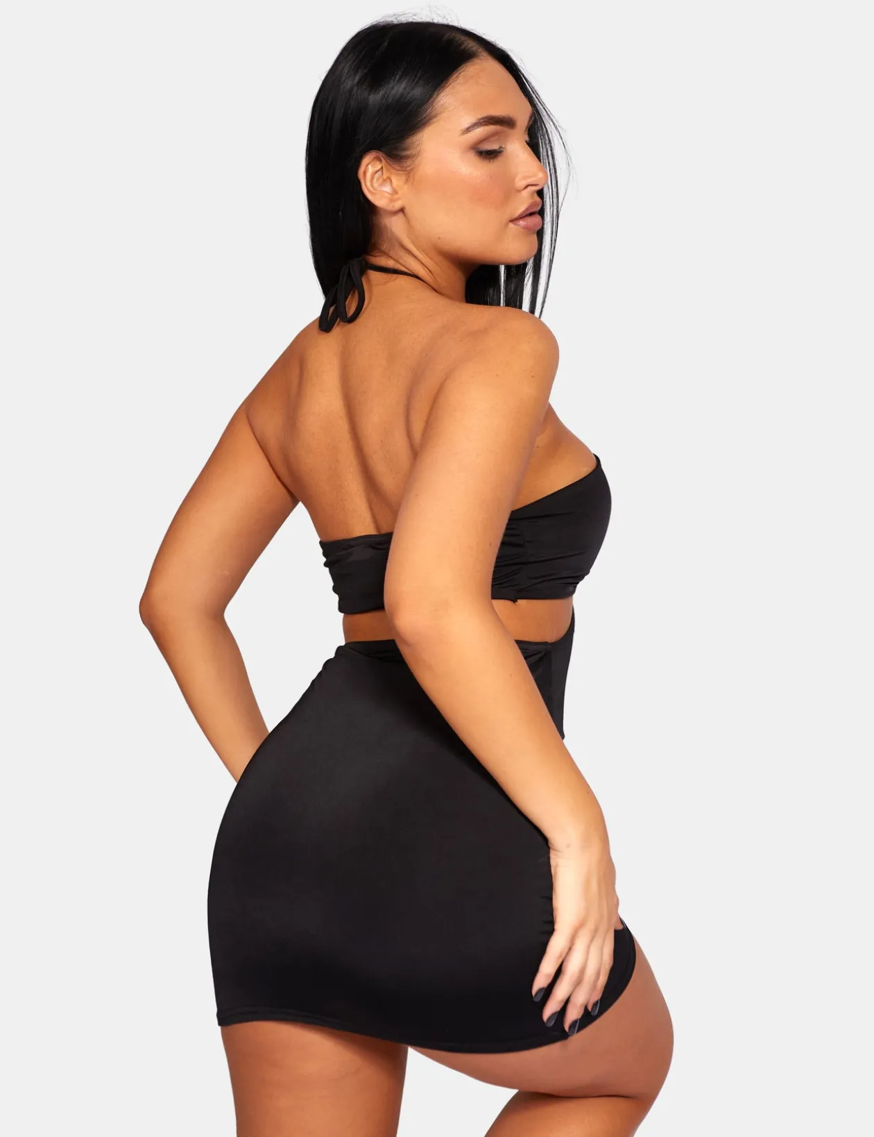 Public Desire Slinky Loop Ruching Sleeveless Mini Dress | Women Dresses