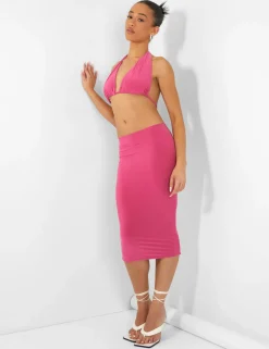 Public Desire Slinky Midi Skirt | Women Skirts