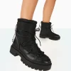 Public Desire Snowy Lace Up Chunky Sole Snow Ankle Boots | Women Chunky Boots