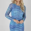 Public Desire Space Dye Print Mesh Dress | Women Dresses