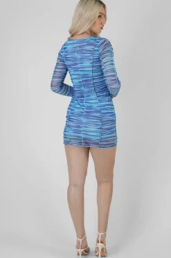 Public Desire Space Dye Print Mesh Dress | Women Dresses