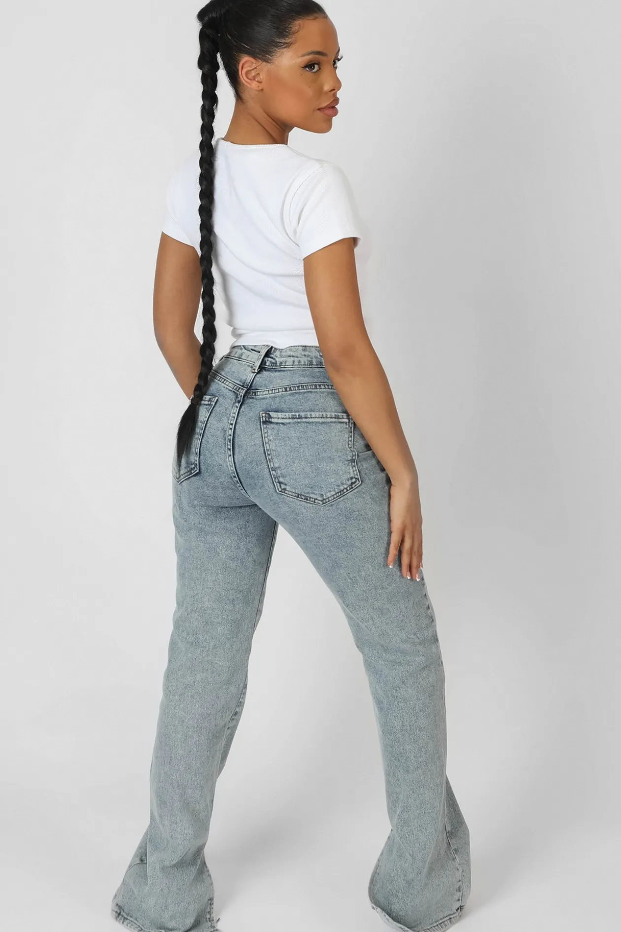 Public Desire Split Front Ribbed T-Shirt | Women Tops