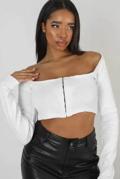 Public Desire Square Neck Hook And Eye Top | Women Tops