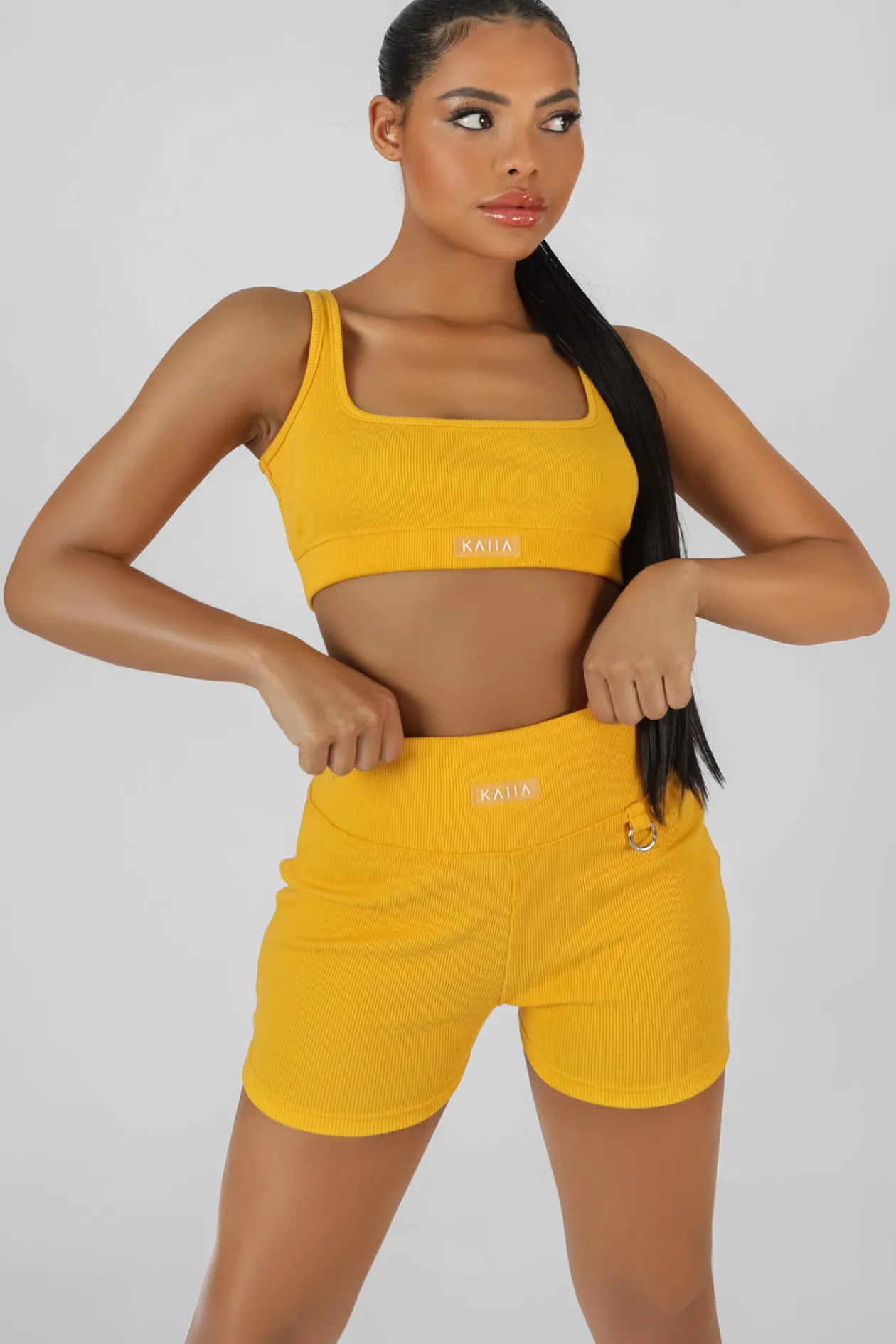 Public Desire Square Neck Kaiia Sport Bralet | Women Tops