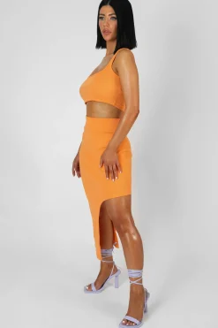 Public Desire Square Neck Ribbed Crop Top | Women Tops