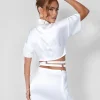 Public Desire Strappy Cropped Satin Shirt | Women Tops
