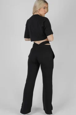 Public Desire Strappy Waist Straight Leg Joggers | Women Trousers
