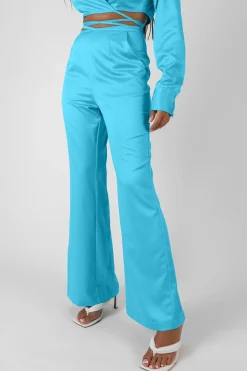 Public Desire Strappy Waist Striaght Leg Trouser | Women Trousers