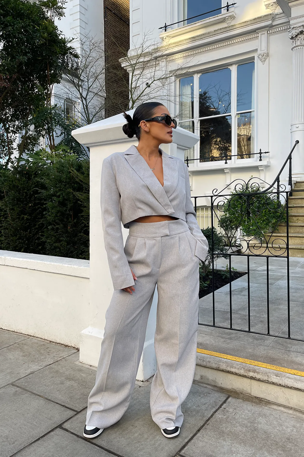 Public Desire Tailored Premium Wide Leg Trouser | Women Tailoring