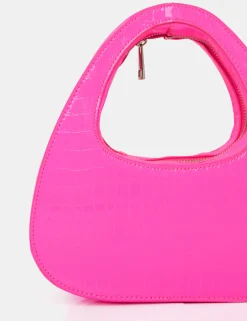 Public Desire The Arch Bright Croc Grab Bag | Women Evening Bags