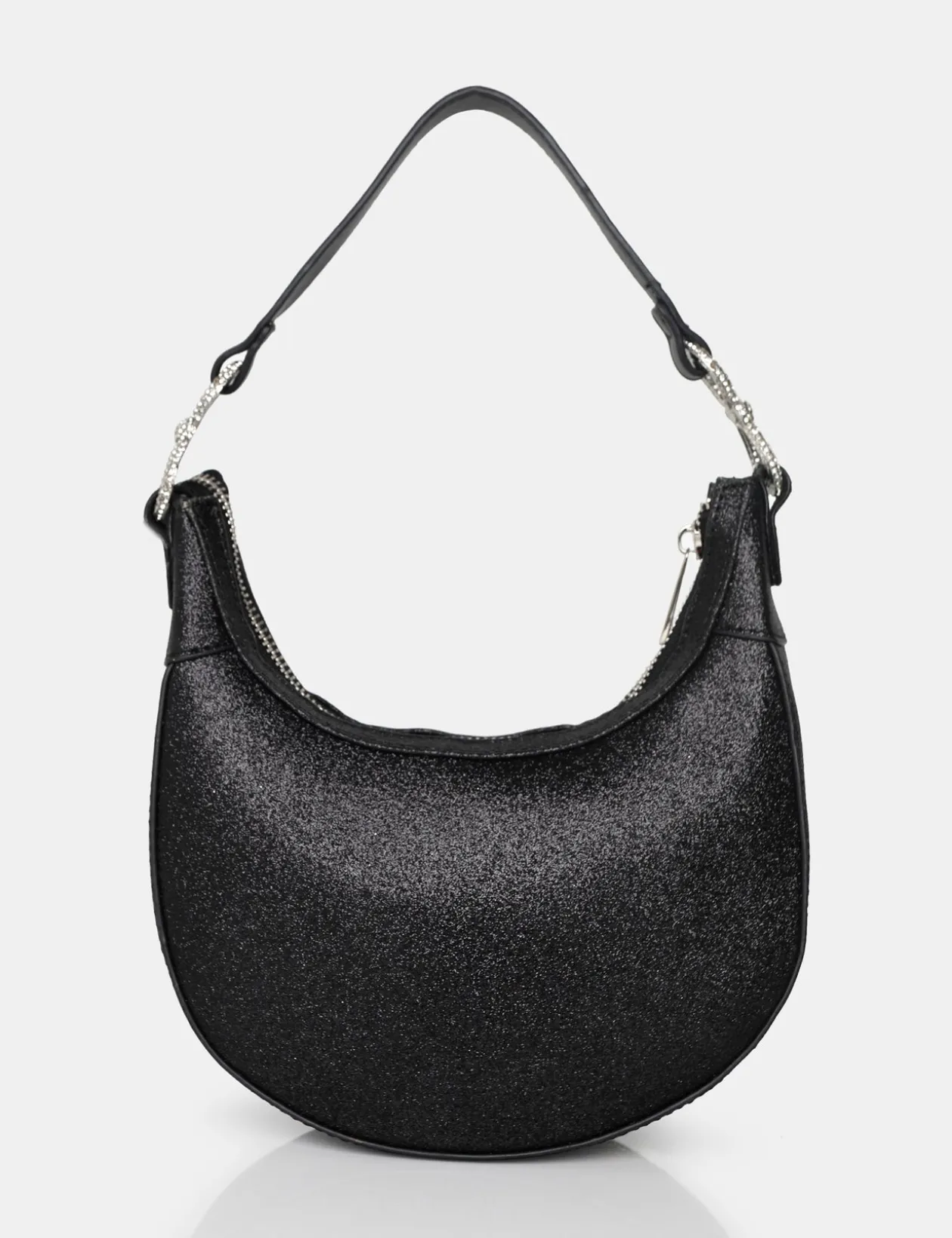 Public Desire The Bam Bam Black Glitter Bag | Women Mini Bags