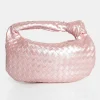 Public Desire The Blame Baby Pearlescent Woven Pu Knot Detail Mini Grab Bag | Women Evening Bags