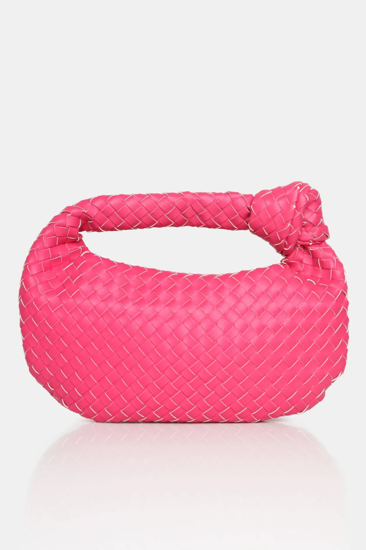 Public Desire The Blame Hot Woven Pu Knot Detail Mini Grab Bag | Women Mini Bags