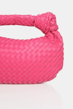 Public Desire The Blame Hot Woven Pu Knot Detail Mini Grab Bag | Women Mini Bags