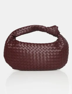 Public Desire The Blame Woven Pu Knot Detail Mini Grab Bag | Women Mini Bags