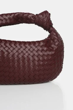 Public Desire The Blame Woven Pu Knot Detail Mini Grab Bag | Women Mini Bags
