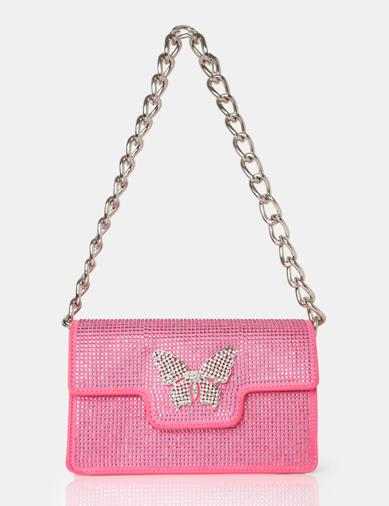 Public Desire The Butterfly Diamante Shoulder Bag | Women Evening Bags