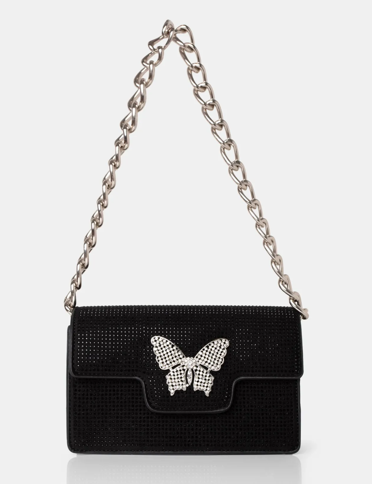 Public Desire The Butterfly Diamante Shoulder Bag | Women Evening Bags