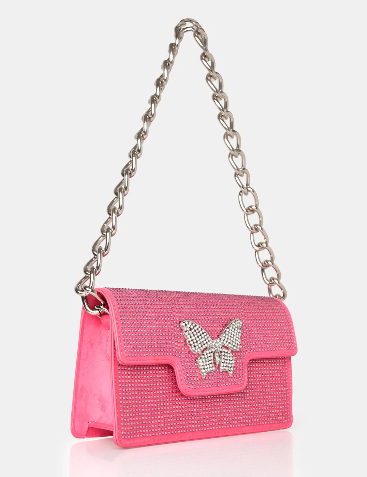 Public Desire The Butterfly Diamante Shoulder Bag | Women Evening Bags