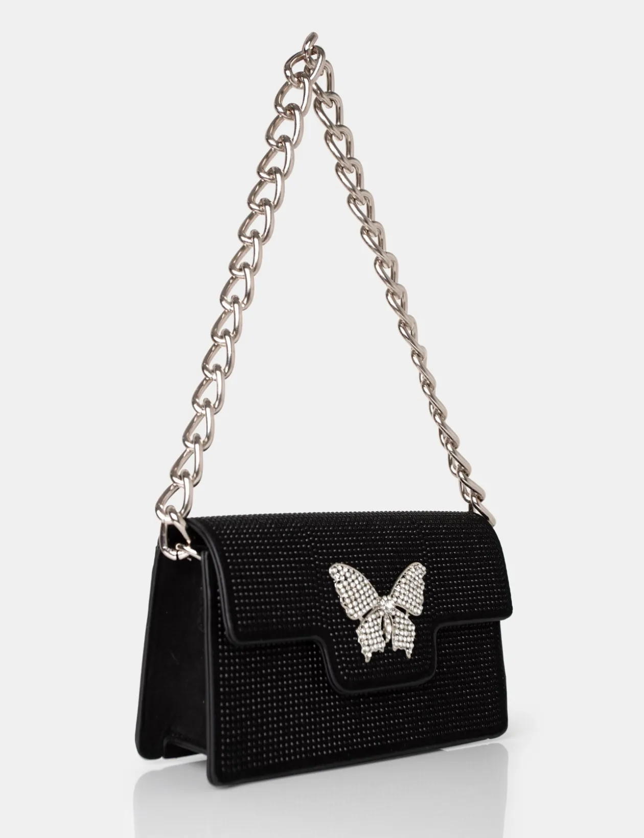 Public Desire The Butterfly Diamante Shoulder Bag | Women Evening Bags