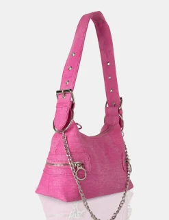 Public Desire The Chain Bright Denim Shoulder Bag | Women Evening Bags