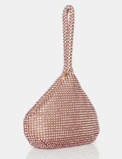 Public Desire The Lavender Diamante Mini Pouch Party Bag | Women Evening Bags