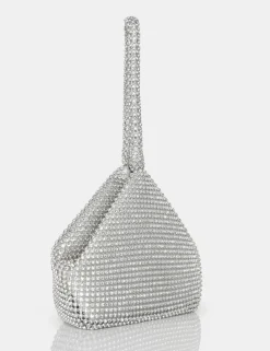 Public Desire The Lavender Diamante Mini Pouch Party Bag | Women Evening Bags