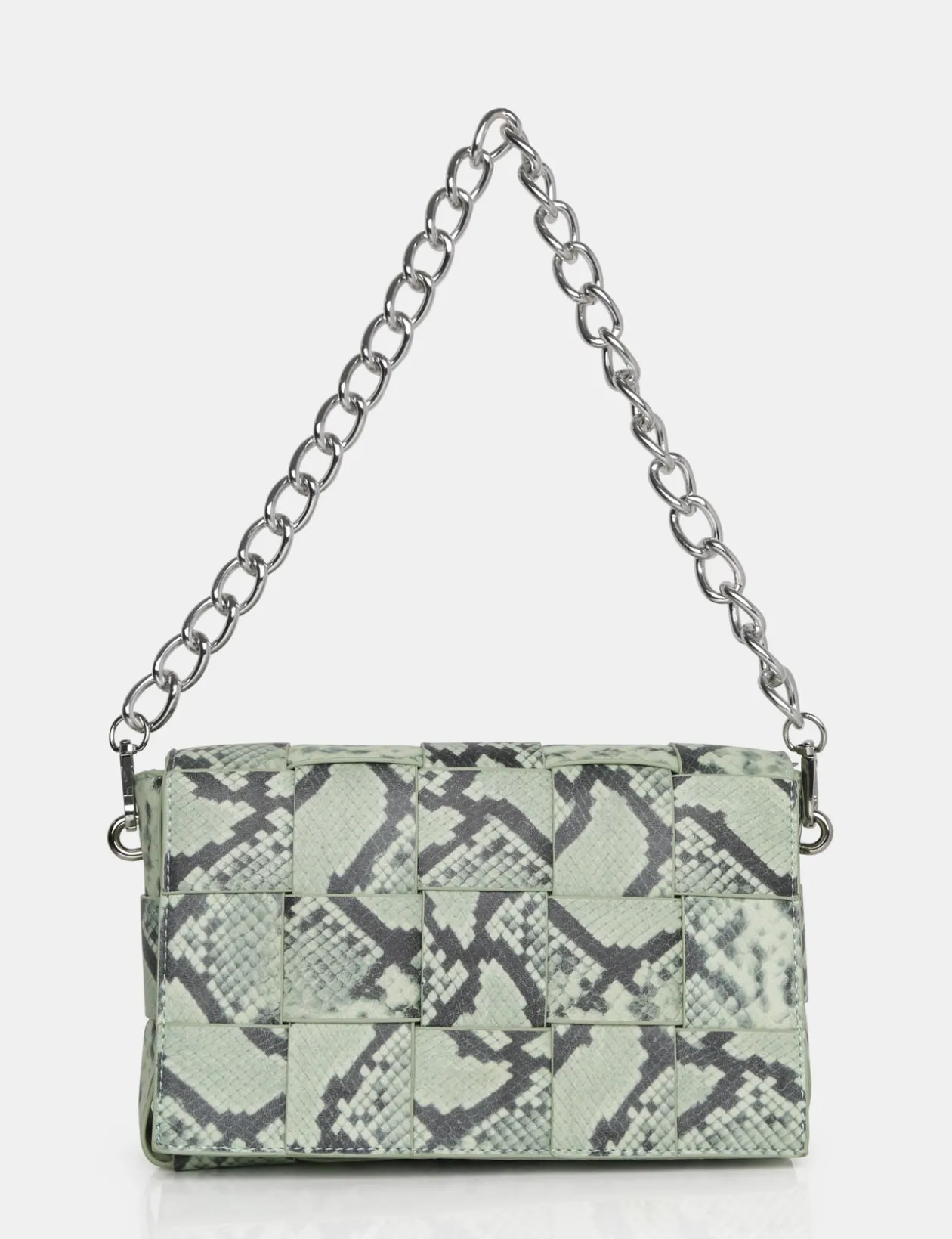 Public Desire The Makai Pastel Shoulder Woven Chain Bag | Women Evening Bags