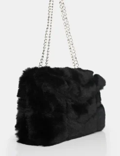 Public Desire The Marshmallow Faux Fur Shoulder Bag | Women Evening Bags
