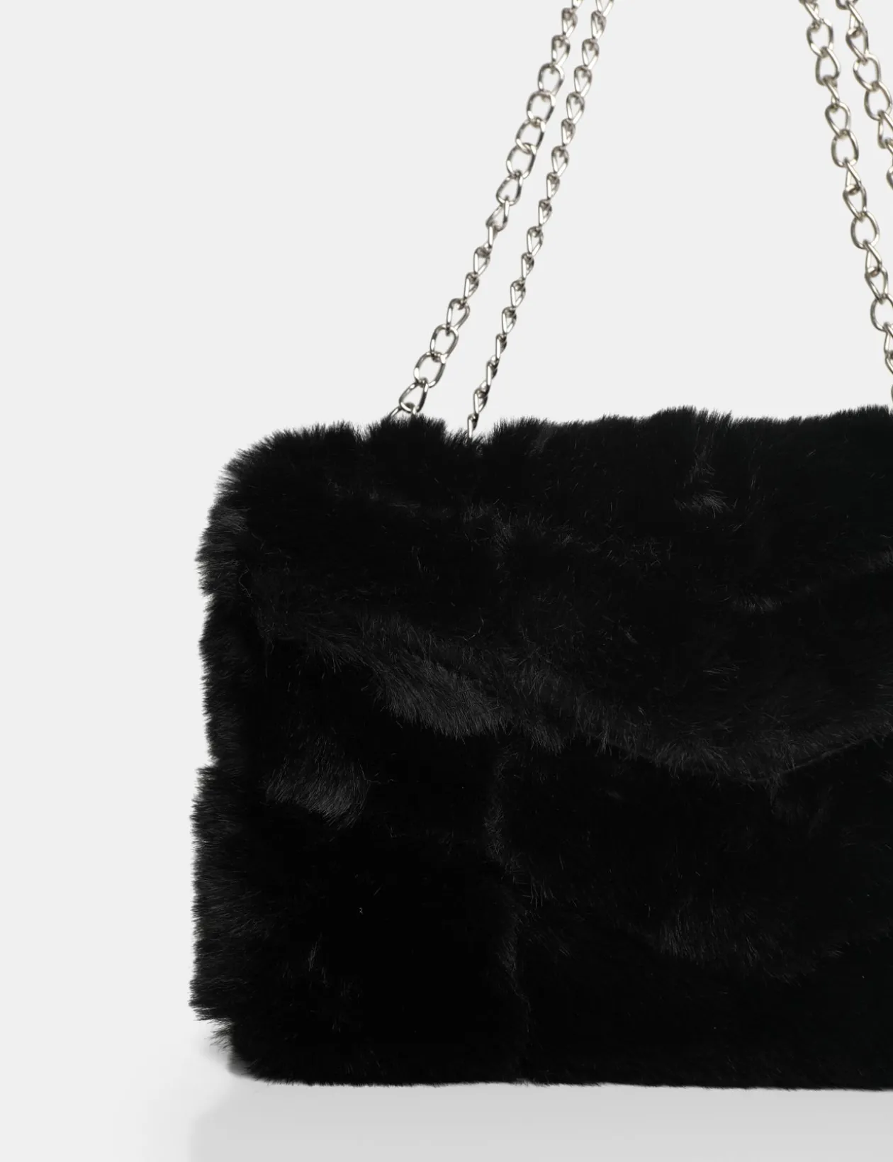 Public Desire The Marshmallow Faux Fur Shoulder Bag | Women Evening Bags