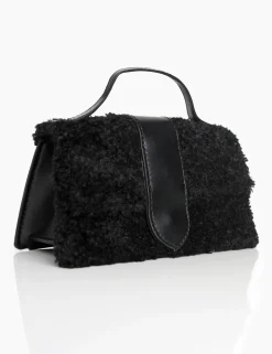 Public Desire The Mika Shearling Mini Bag | Women Crossbody And Shoulder Bags