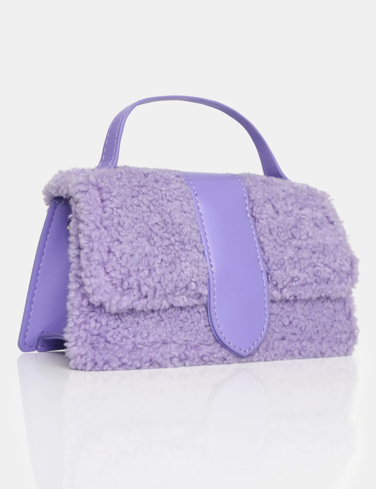 Public Desire The Mika Shearling Mini Bag | Women Crossbody And Shoulder Bags