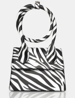Public Desire The Milan Zebra Print Pu Crossbody Mini Bag | Women Mini Bags