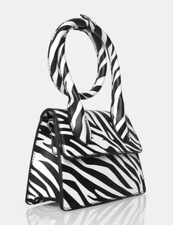 Public Desire The Milan Zebra Print Pu Crossbody Mini Bag | Women Mini Bags