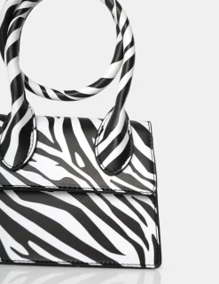 Public Desire The Milan Zebra Print Pu Crossbody Mini Bag | Women Mini Bags