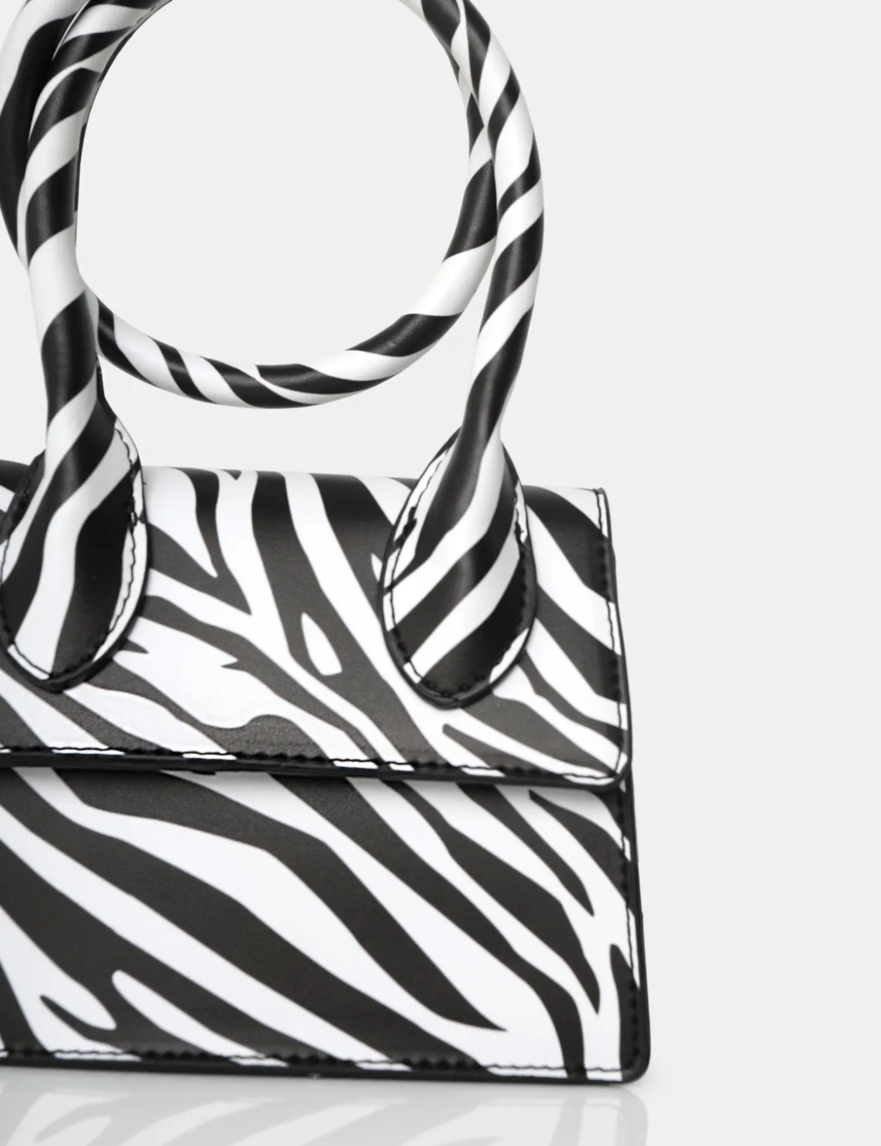 Public Desire The Milan Zebra Print Pu Crossbody Mini Bag | Women Mini Bags