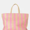 Public Desire The Nikki Stripe Canvas Top Handle Tote Bag | Women Tote Bags