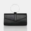 Public Desire The Pammy Pu Diamante Handle Envelope Clutch | Women Clutch Bags