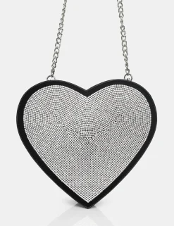 Public Desire The Phillippa Pu Diamante Bag | Women Evening Bags